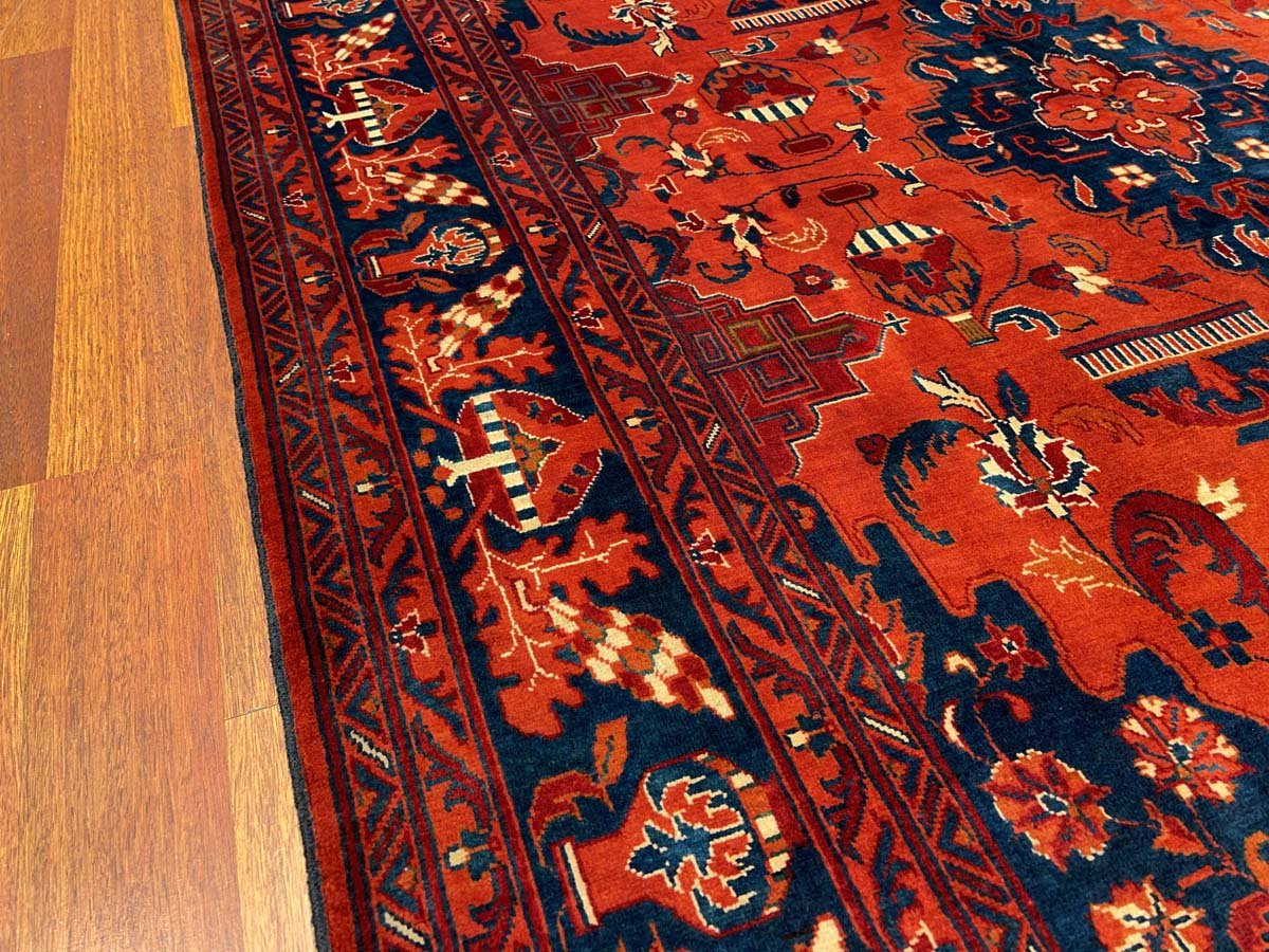 El Dokuma Afgan Bilicik Madalyon İnce Dokuma Yün Halı (150x215 cm) - Görsel 5