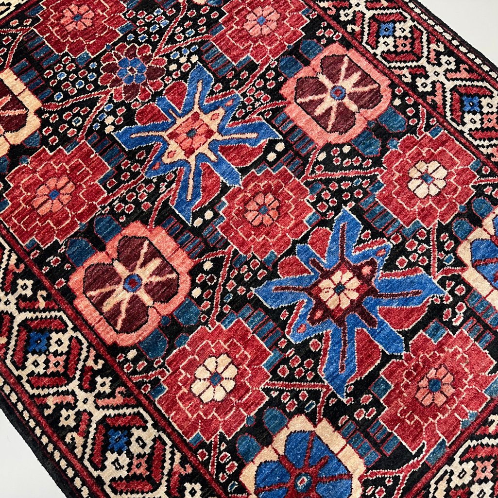 El Dokuma Afgan Kabile Yün Halı (105x140 cm) - Görsel 3