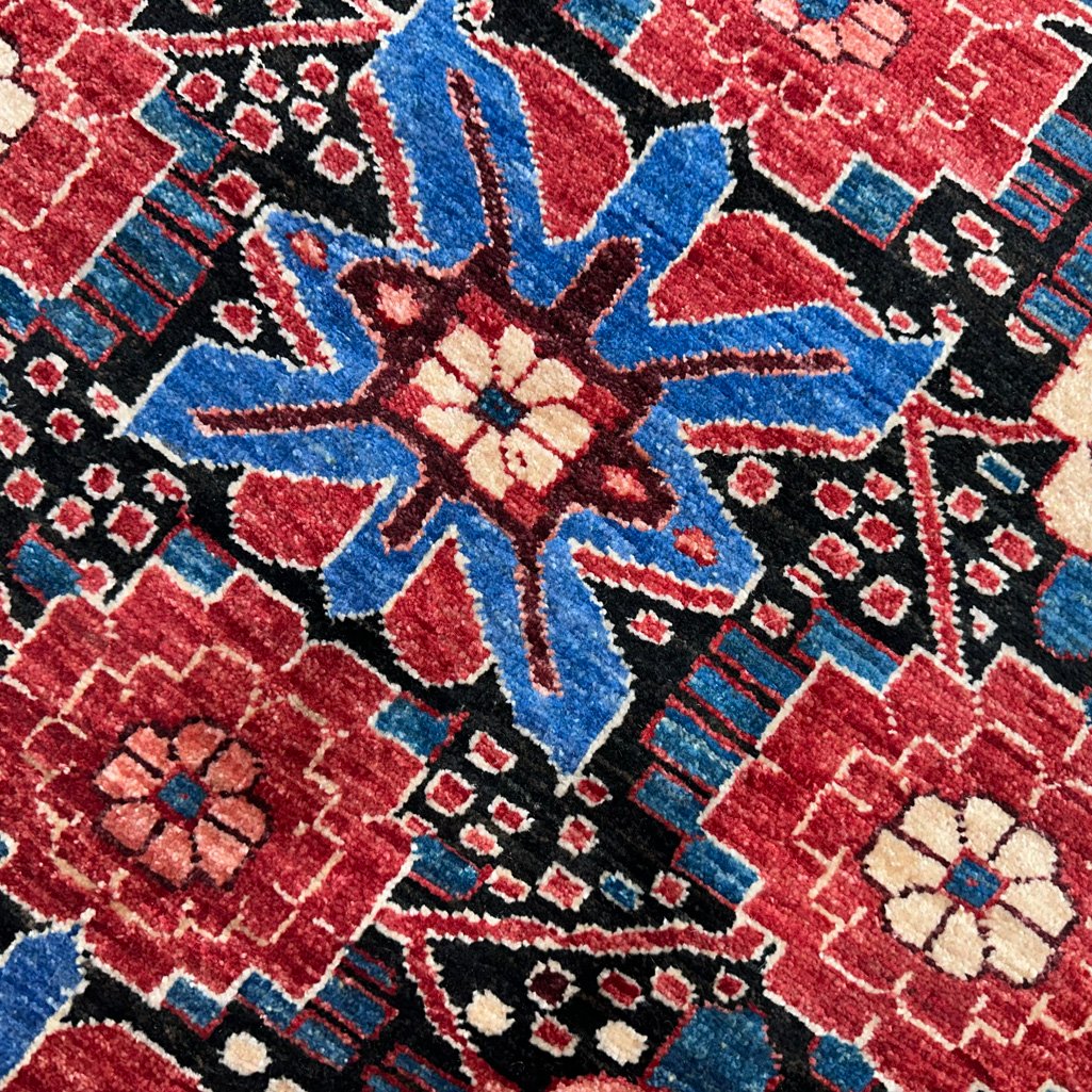 El Dokuma Afgan Kabile Yün Halı (105x140 cm) - Görsel 2