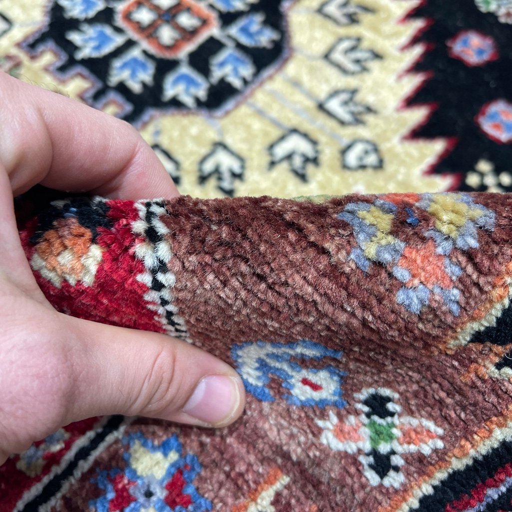 El Dokuma Afgan Veziri Kabile Yün Halı (185x275 cm) - Görsel 2