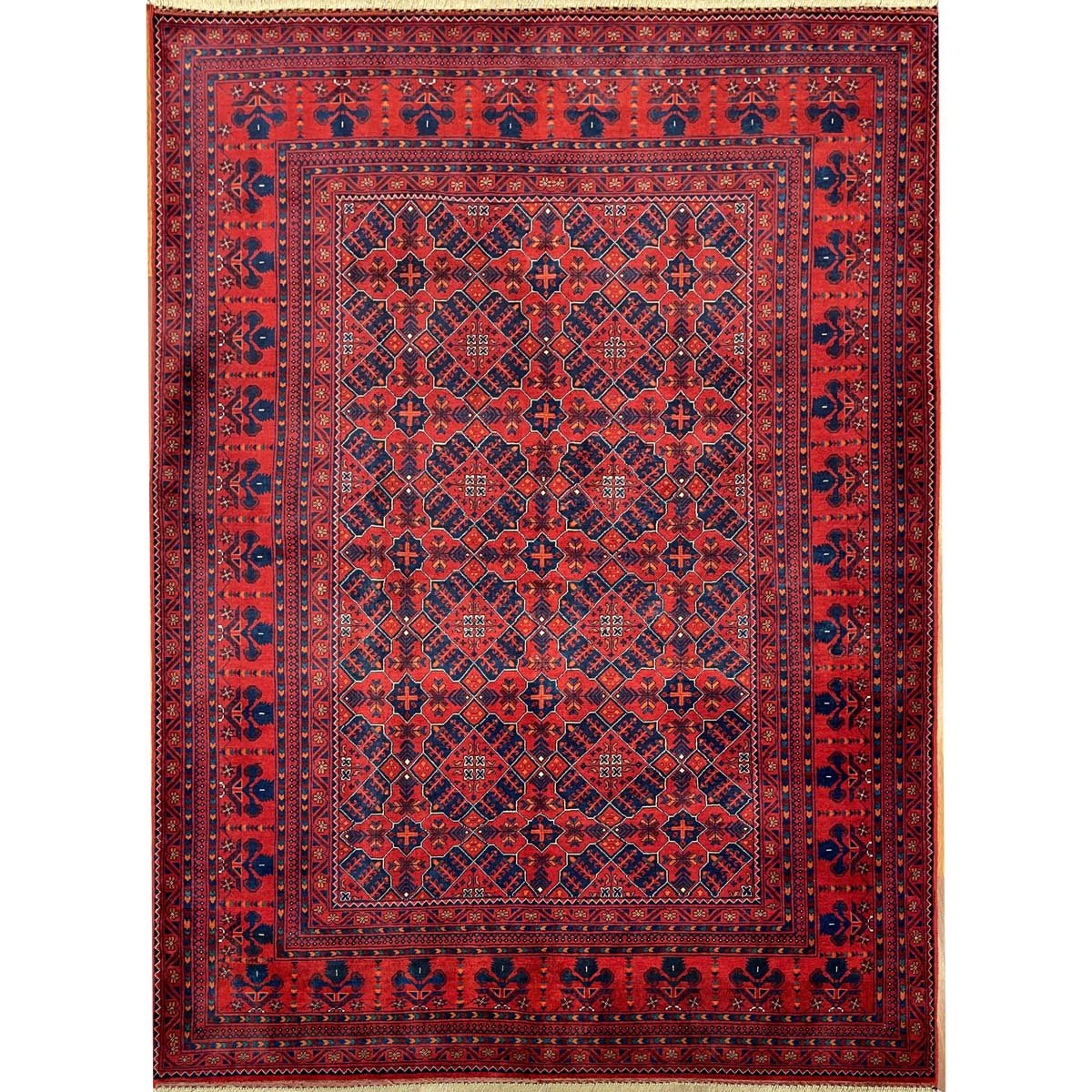 El Dokuma Afgan Bilicik İnce Dokuma Yün Halı (150x200 cm)