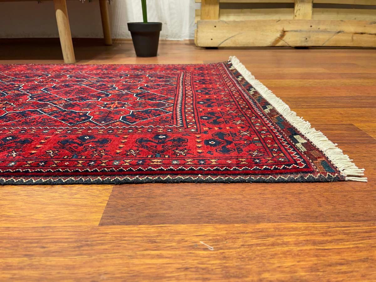 El Dokuma Afgan Bilicik İnce Dokuma Yün Yolluk Halı (85x290 cm) - Görsel 2