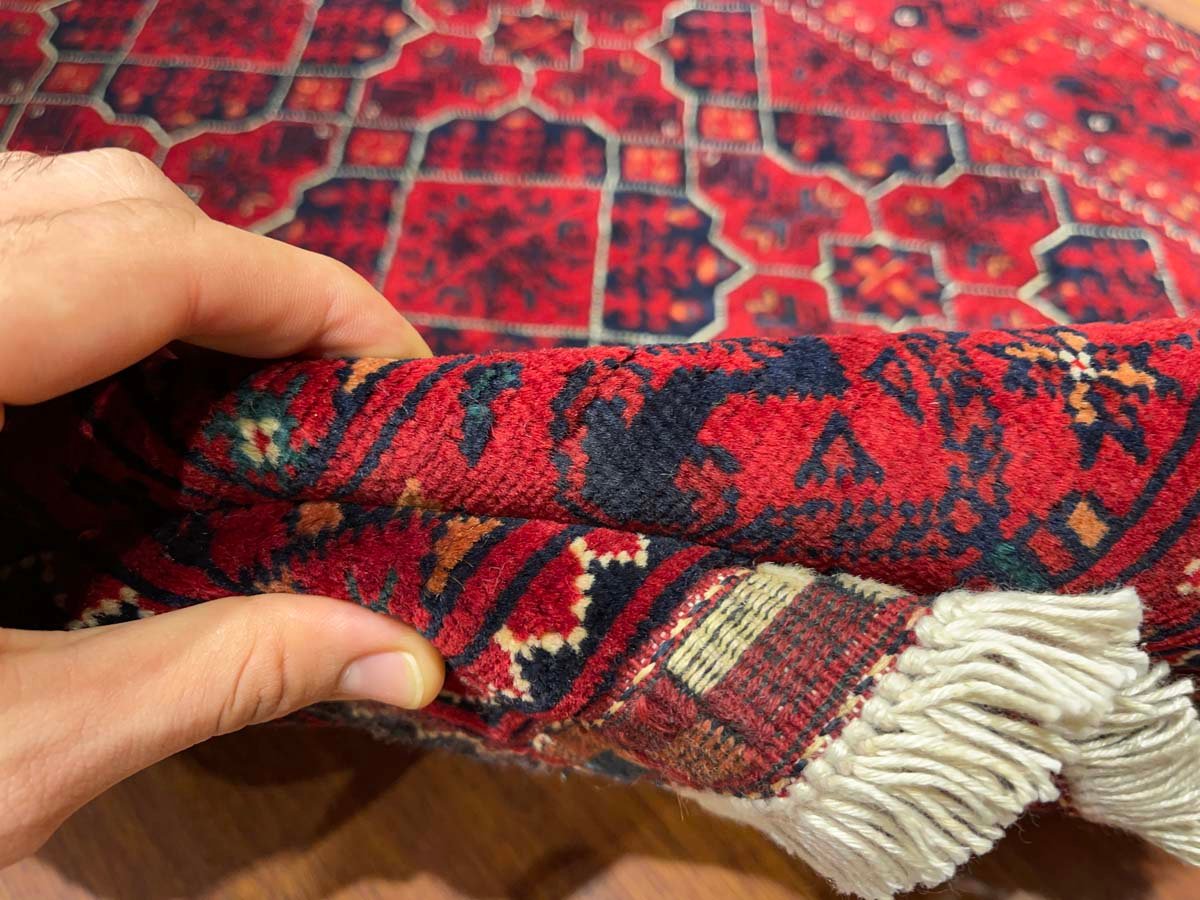El Dokuma Afgan Bilicik İnce Dokuma Yün Yolluk Halı (85x290 cm) - Görsel 5