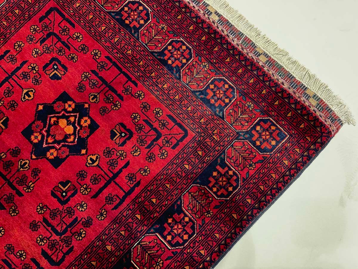 El Dokuma Afgan Bilicik İnce Dokuma Yün Halı (80x120 cm) - Görsel 10