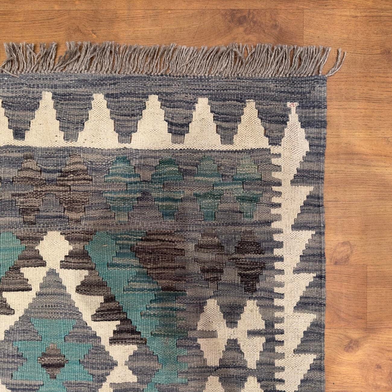 El Dokuma Anadolu Desenli Yün Kilim (150x190 cm) - Görsel 2