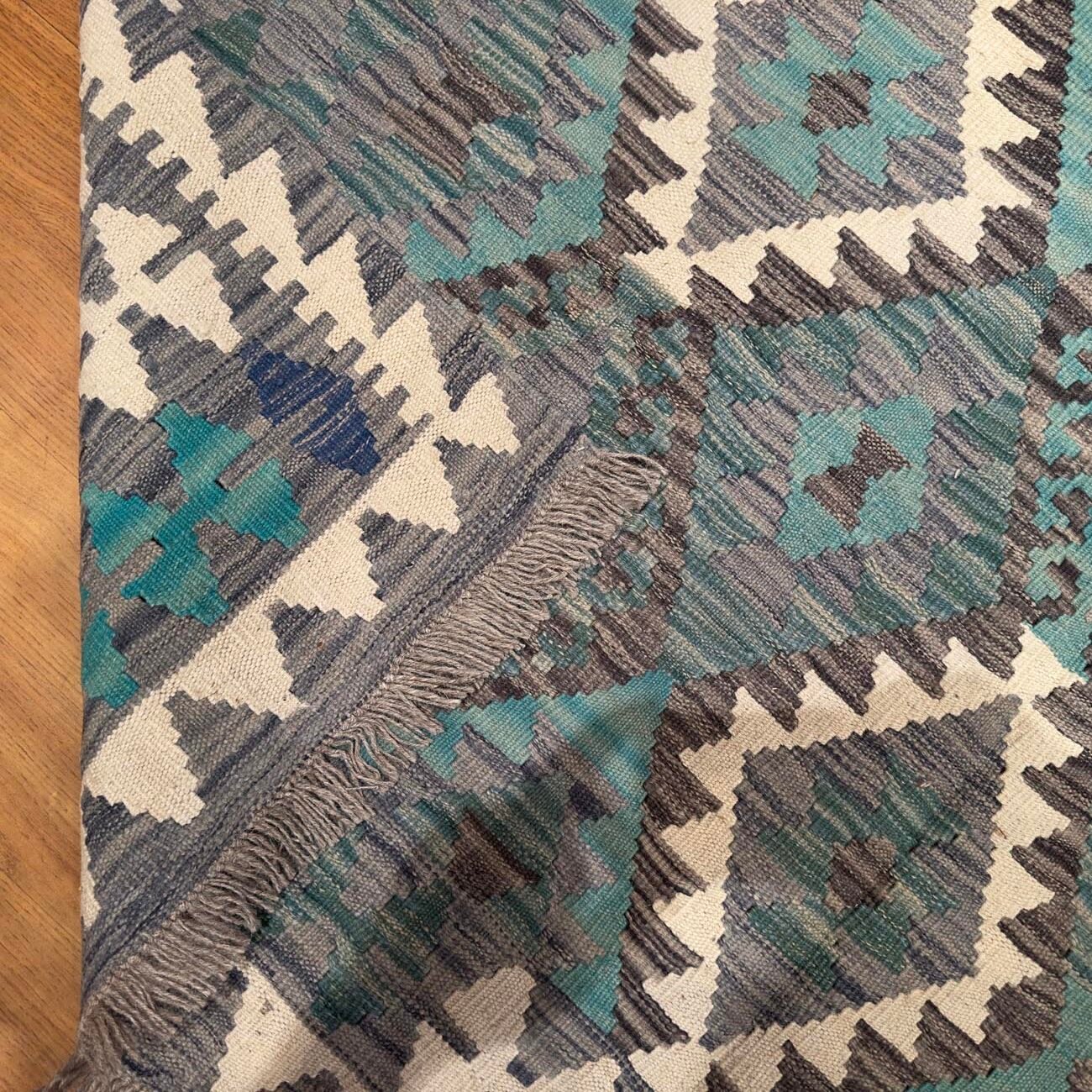 El Dokuma Anadolu Desenli Yün Kilim (150x190 cm) - Görsel 5