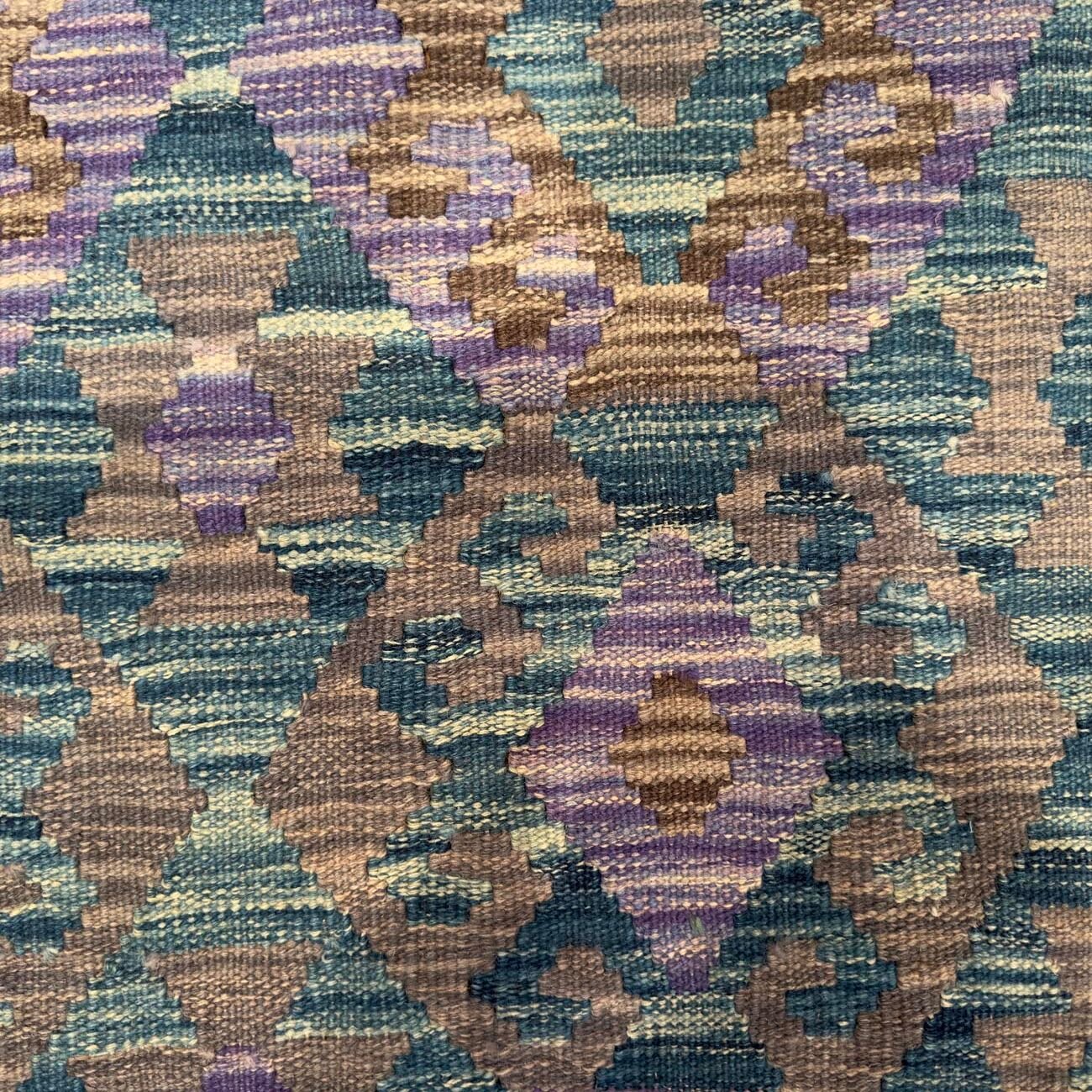 El Dokuma Bohem Yün Kilim (155x205 cm) - Görsel 4