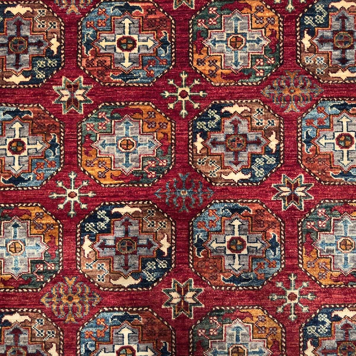 El Dokuma Ersari Türkmen Kabile Yün Halı (155x205 cm) - Görsel 3