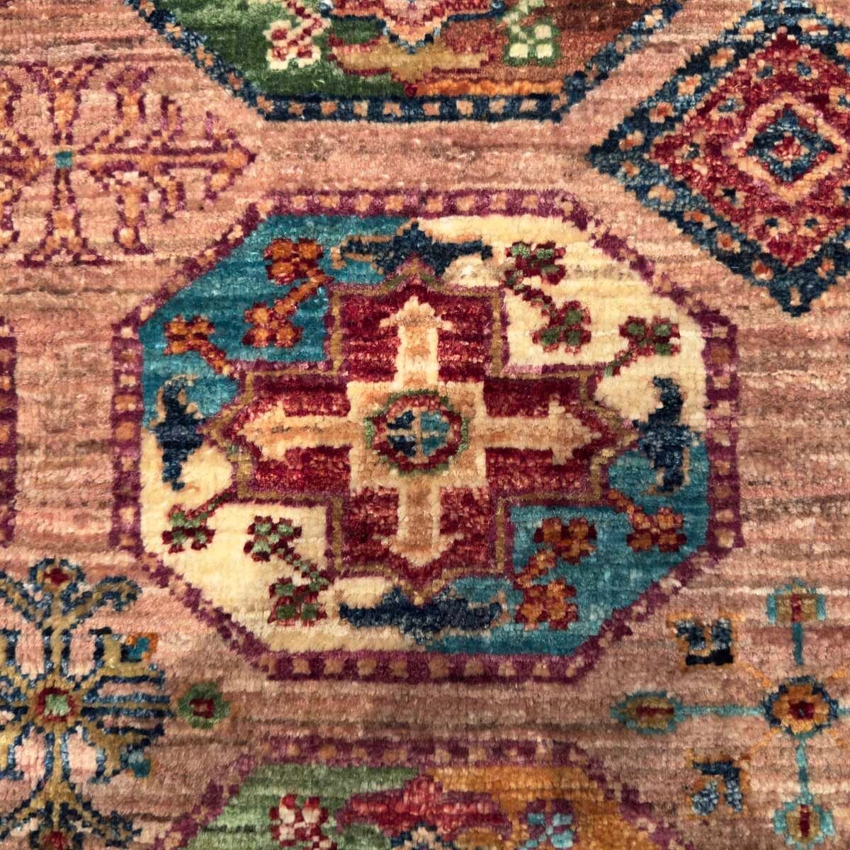 El Dokuma Ersari Türkmen Kabile Yün Halı (155x195 cm) - Görsel 3
