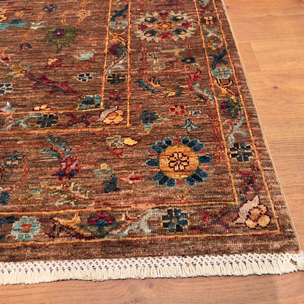 El Dokuma Afgan Sultani Yün Halı (125x190 cm) - Görsel 8