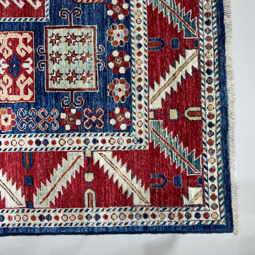 El Dokuma Afgan Kabile Yün Halı (160x210 cm) - Görsel 4