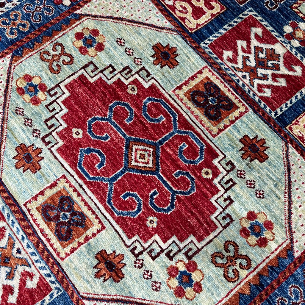 El Dokuma Afgan Kabile Yün Halı (160x210 cm) - Görsel 2