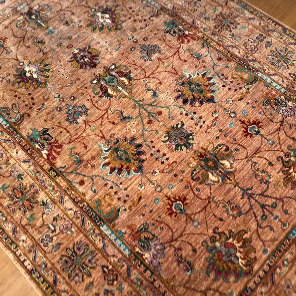 El Dokuma Afgan Sultani Yün Halı (175x250 cm) - Görsel 7