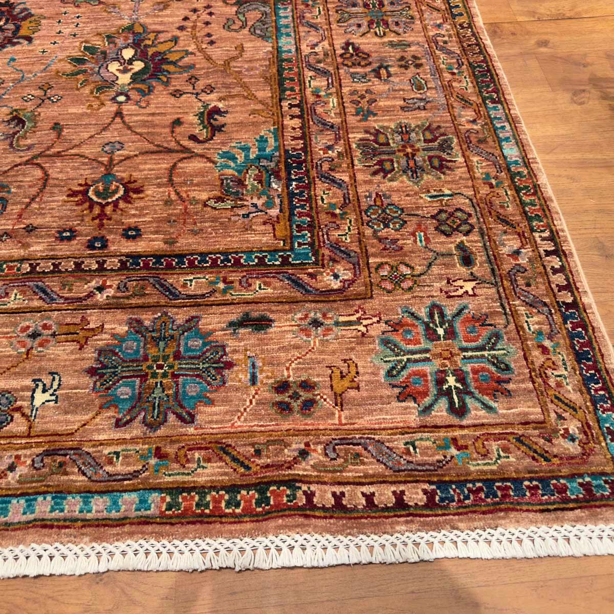 El Dokuma Afgan Sultani Yün Halı (175x250 cm) - Görsel 8