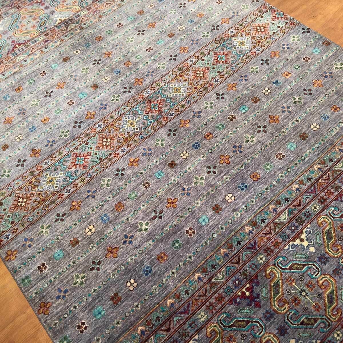 El Dokuma Horcin Afgan Kabile Yün Halı (180x250 cm) - Görsel 6