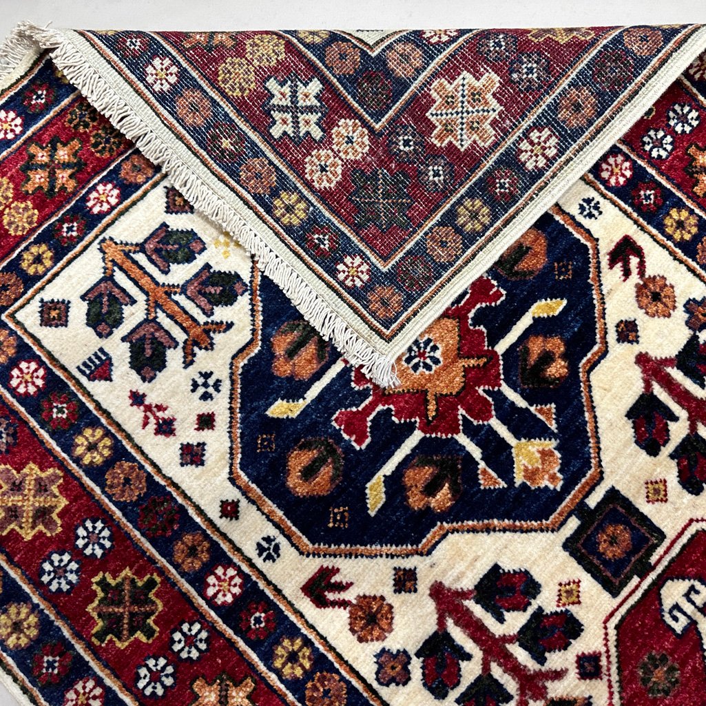 El Dokuma Afgan Kabile Yün Yolluk Halı (85x390 cm) - Görsel 5