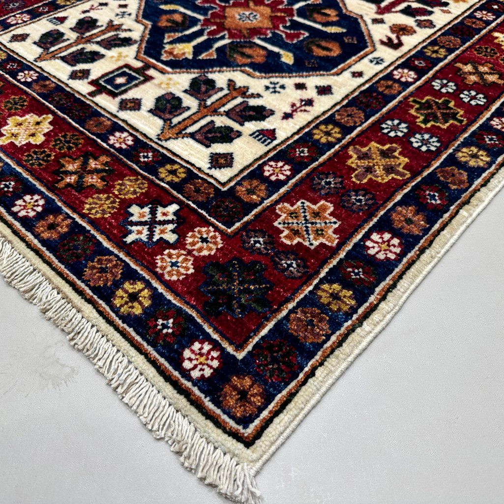 El Dokuma Afgan Kabile Yün Yolluk Halı (85x390 cm) - Görsel 8