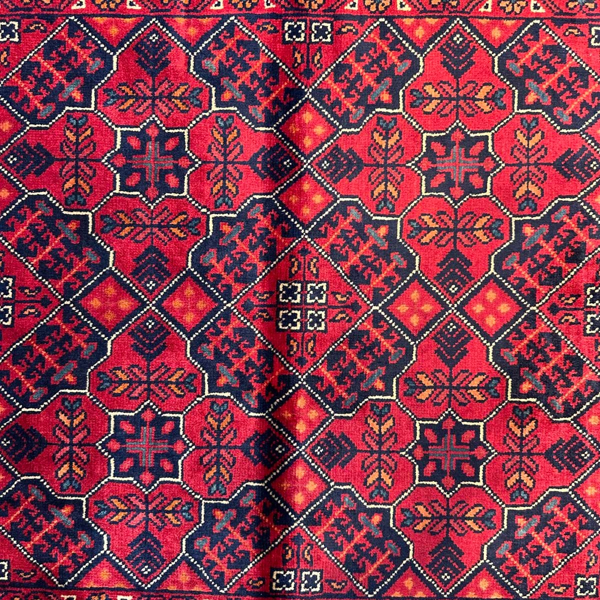 El Dokuma Afgan Khal Mohammadi Yün Halı (90x160 cm) - Görsel 3