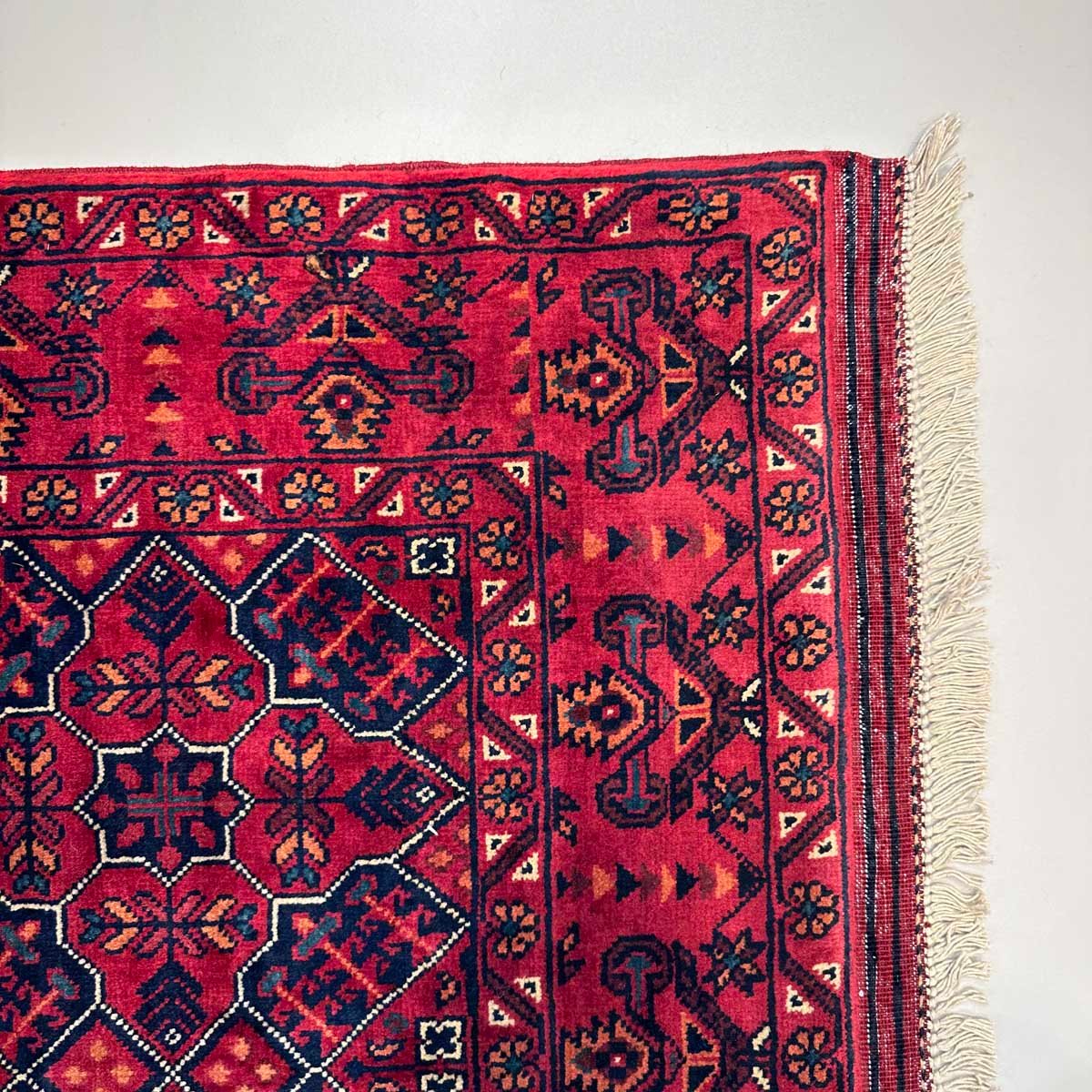 El Dokuma Afgan Khal Mohammadi Yün Halı (90x160 cm) - Görsel 9