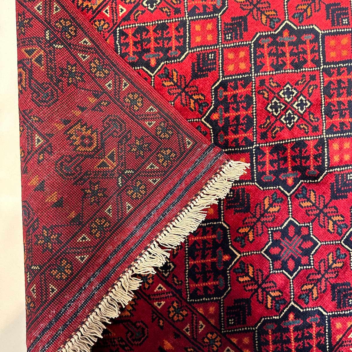 El Dokuma Afgan Khal Mohammadi Yün Halı (90x160 cm) - Görsel 4