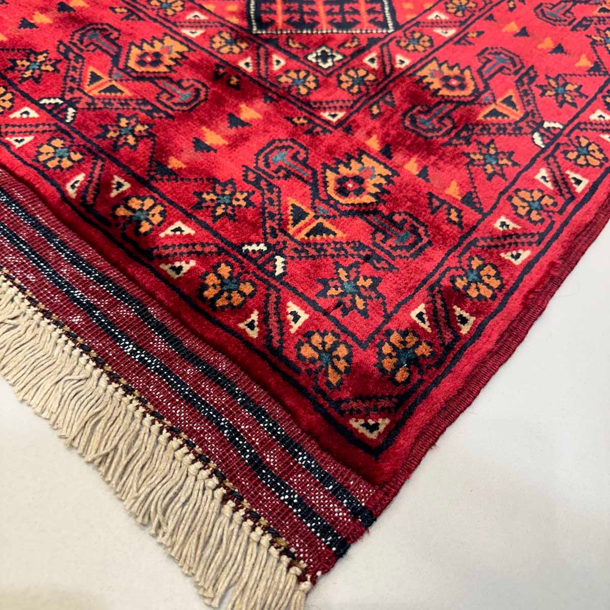 El Dokuma Afgan Khal Mohammadi Yün Halı (90x160 cm) - Görsel 7