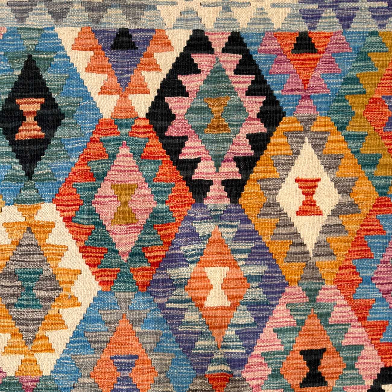 El Dokuma Anadolu Desenli Yün Kilim (150x190 cm) - Görsel 2