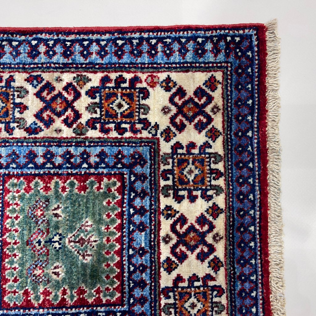 El Dokuma Afgan Kabile Yün Yolluk Halı (60x190 cm) - Görsel 4