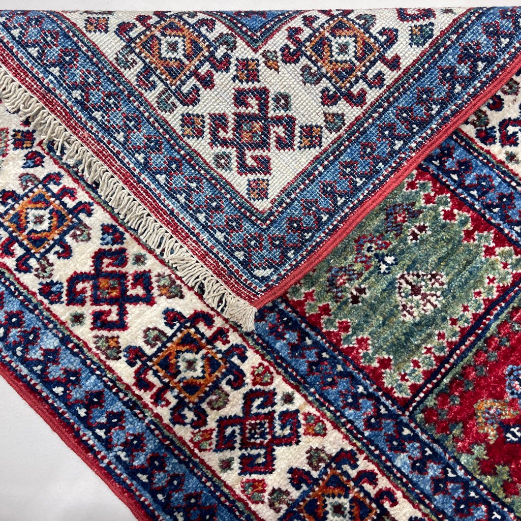 El Dokuma Afgan Kabile Yün Yolluk Halı (60x190 cm) - Görsel 5