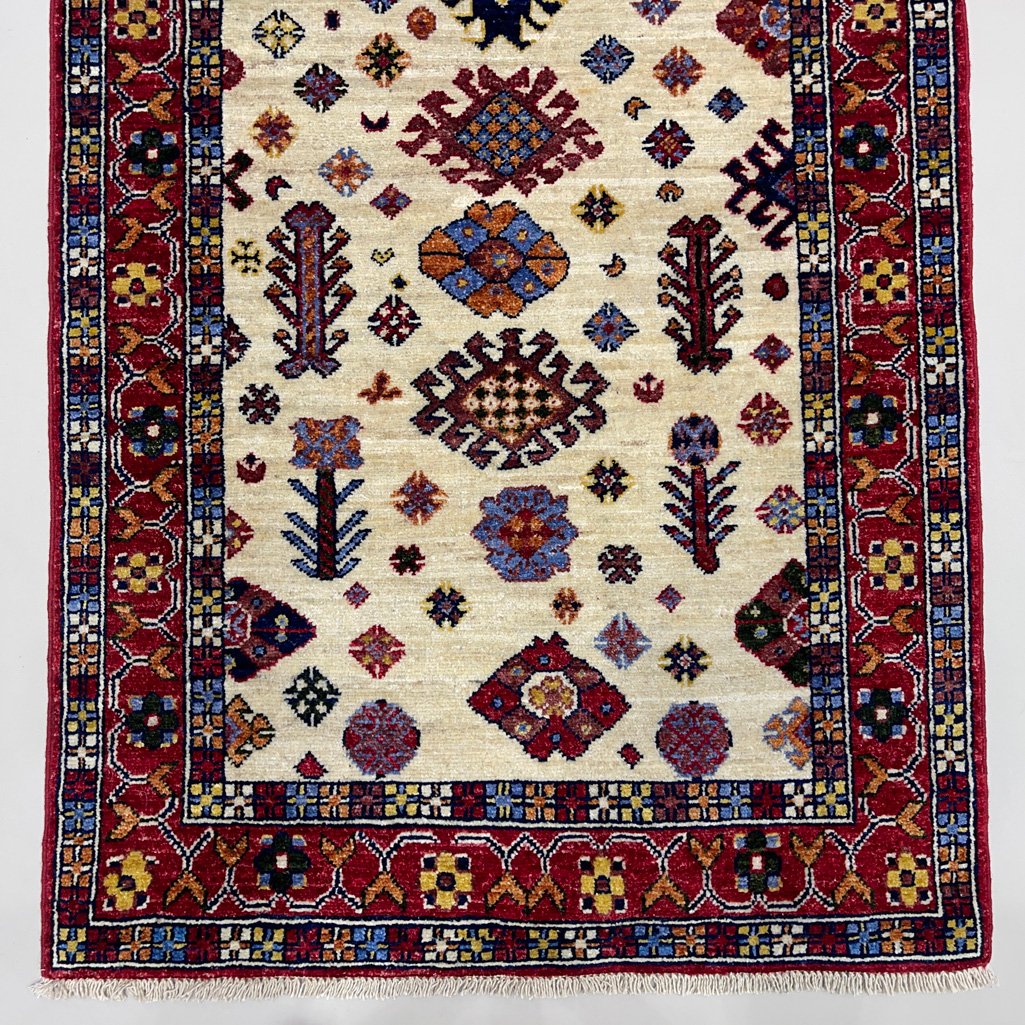 El Dokuma Kaşkai İran Yün Yolluk Halı (85x300 cm) - Görsel 3