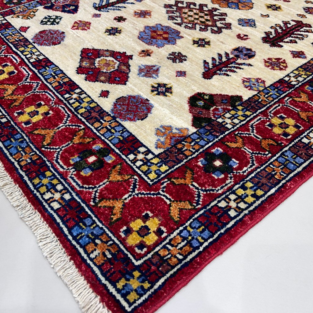 El Dokuma Kaşkai İran Yün Yolluk Halı (85x300 cm) - Görsel 5