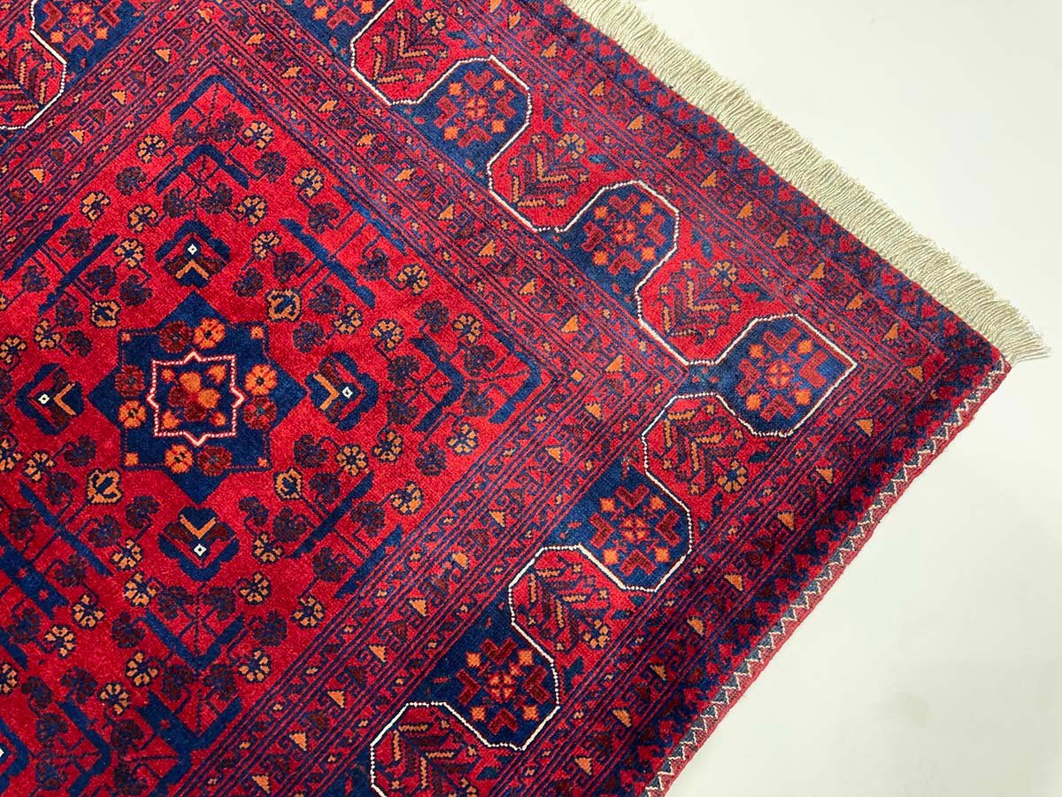 El Dokuma Afgan Bilicik İnce Dokuma Yün Halı (85x120 cm) - Görsel 9