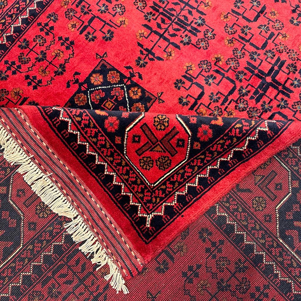 El Dokuma Afgan Khal Mohammadi Yün Halı (155x200 cm) - Görsel 9