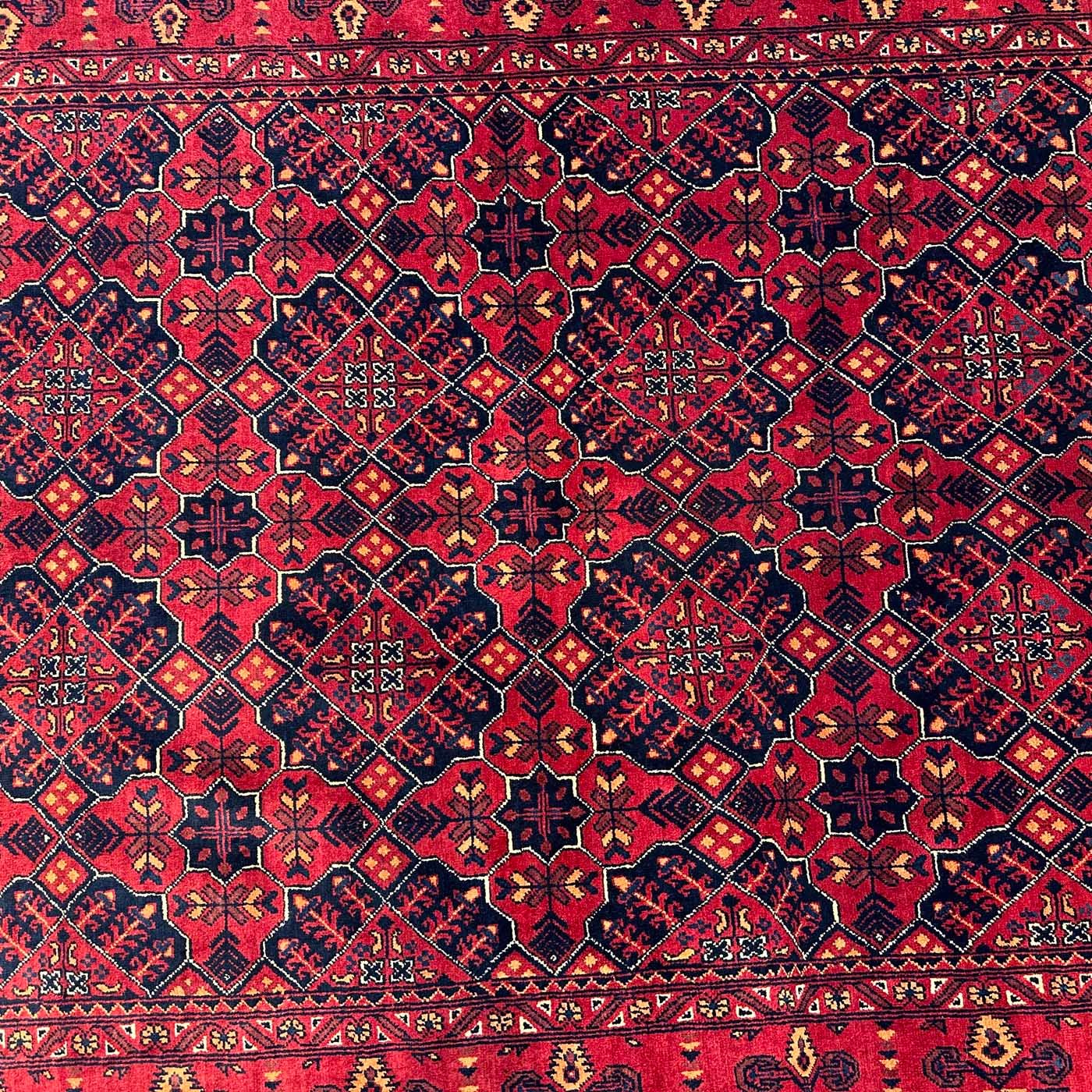 El Dokuma Afgan Khal Mohammadi Yün Halı (150x220 cm) - Görsel 3