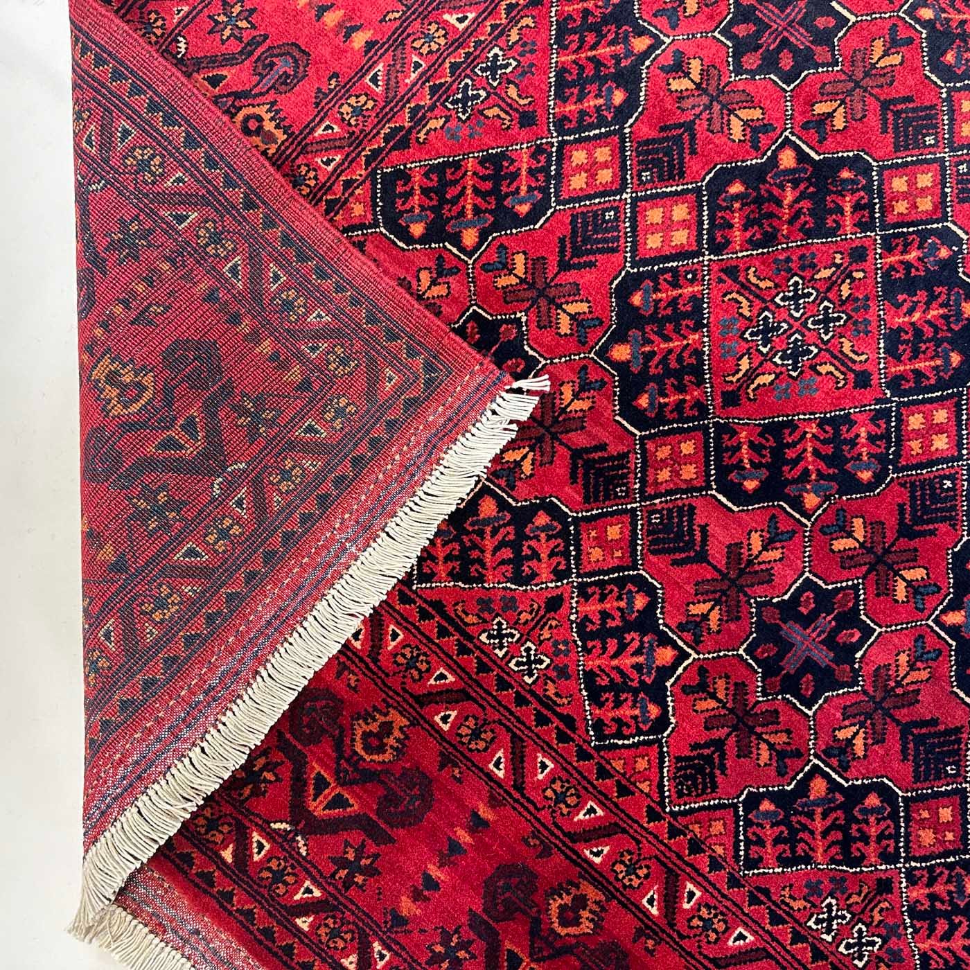 El Dokuma Afgan Khal Mohammadi Yün Halı (150x220 cm) - Görsel 5