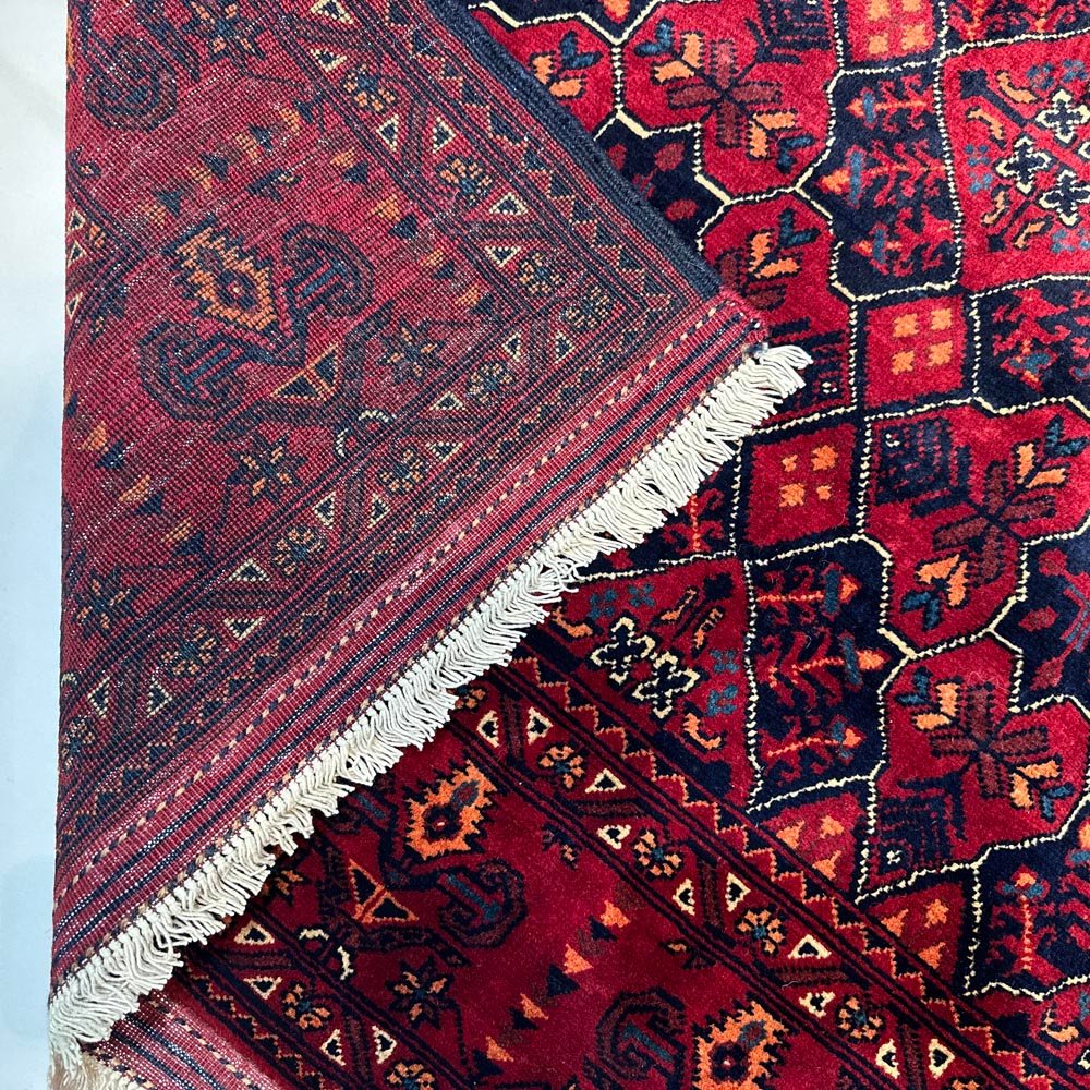 El Dokuma Afgan Khal Mohammadi Yün Halı (150x200 cm) - Görsel 6