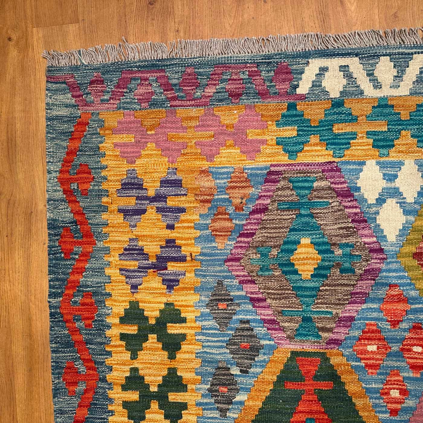 El Dokuma Anadolu Desenli Yün Kilim (200x300 cm) - Görsel 4
