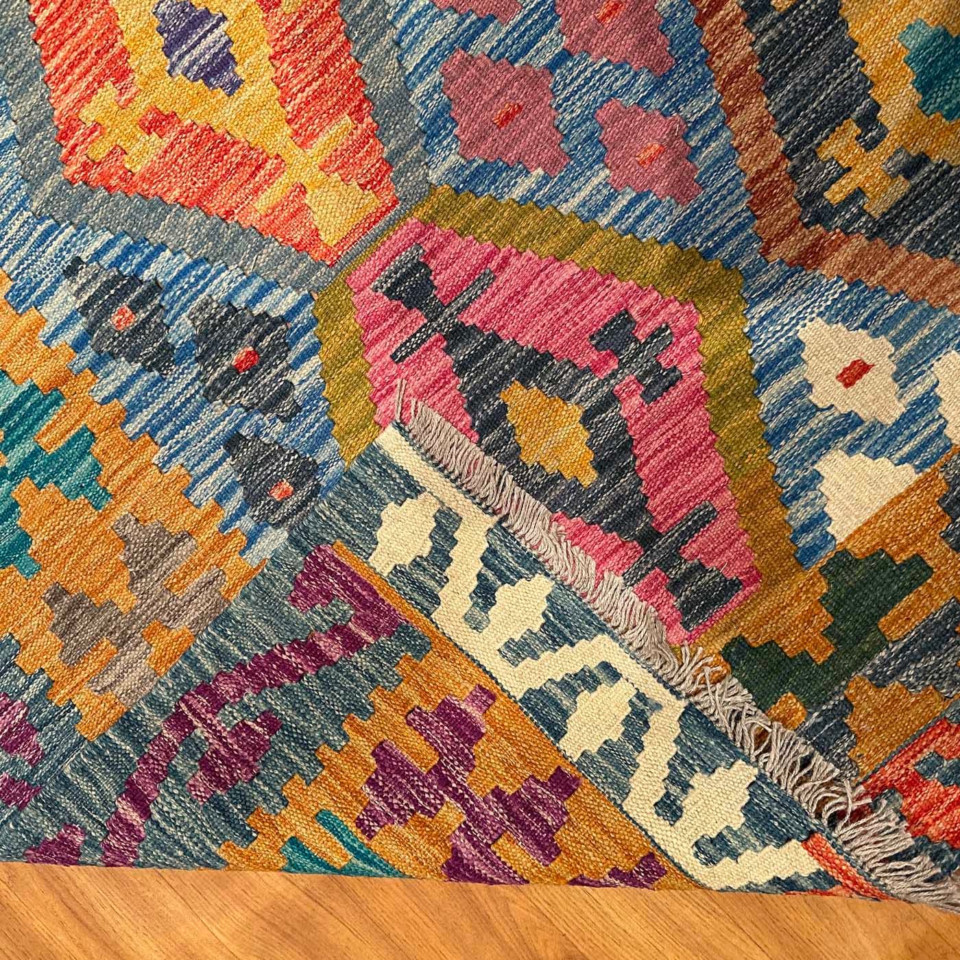 El Dokuma Anadolu Desenli Yün Kilim (200x300 cm) - Görsel 5
