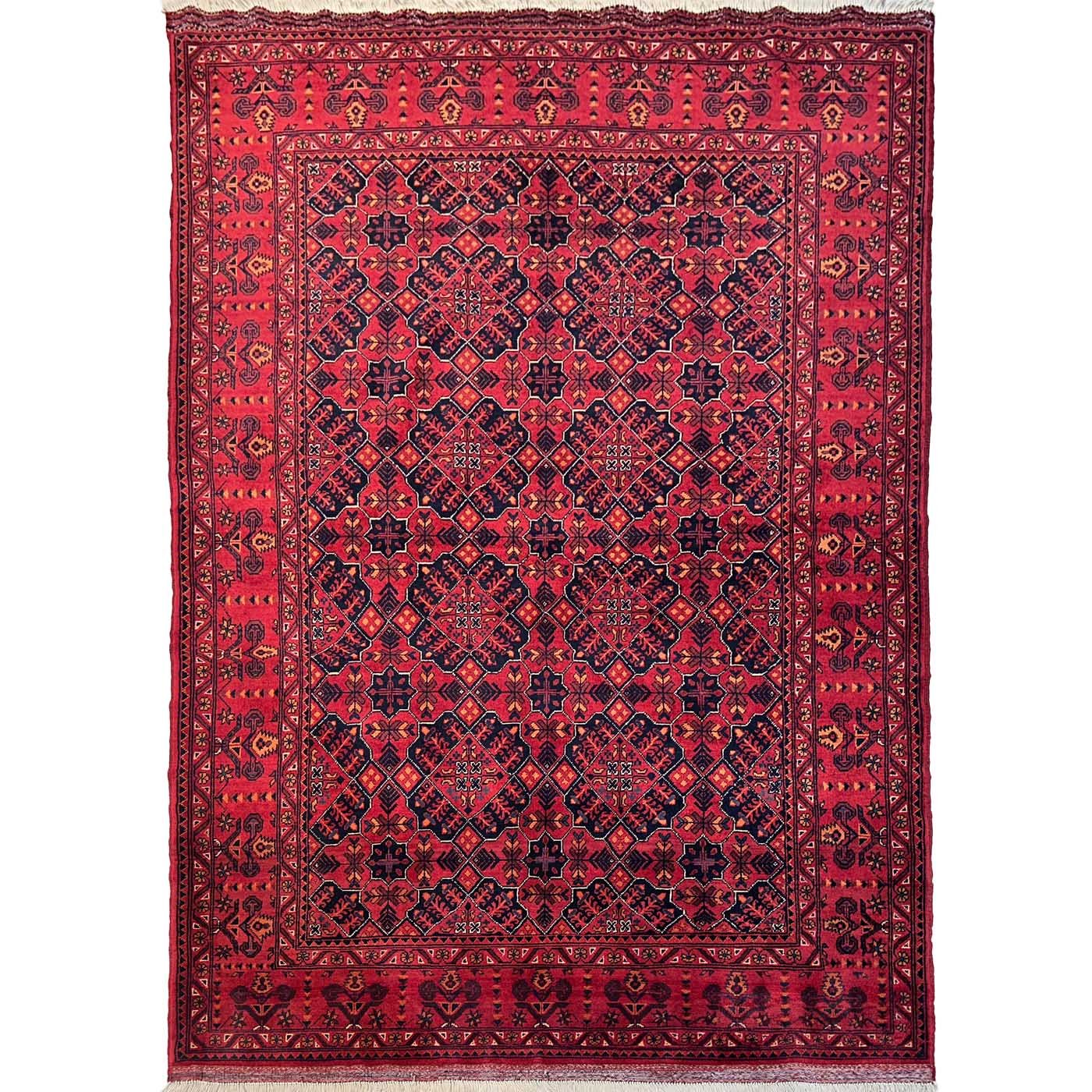 El Dokuma Afgan Khal Mohammadi Yün Halı (150x220 cm)