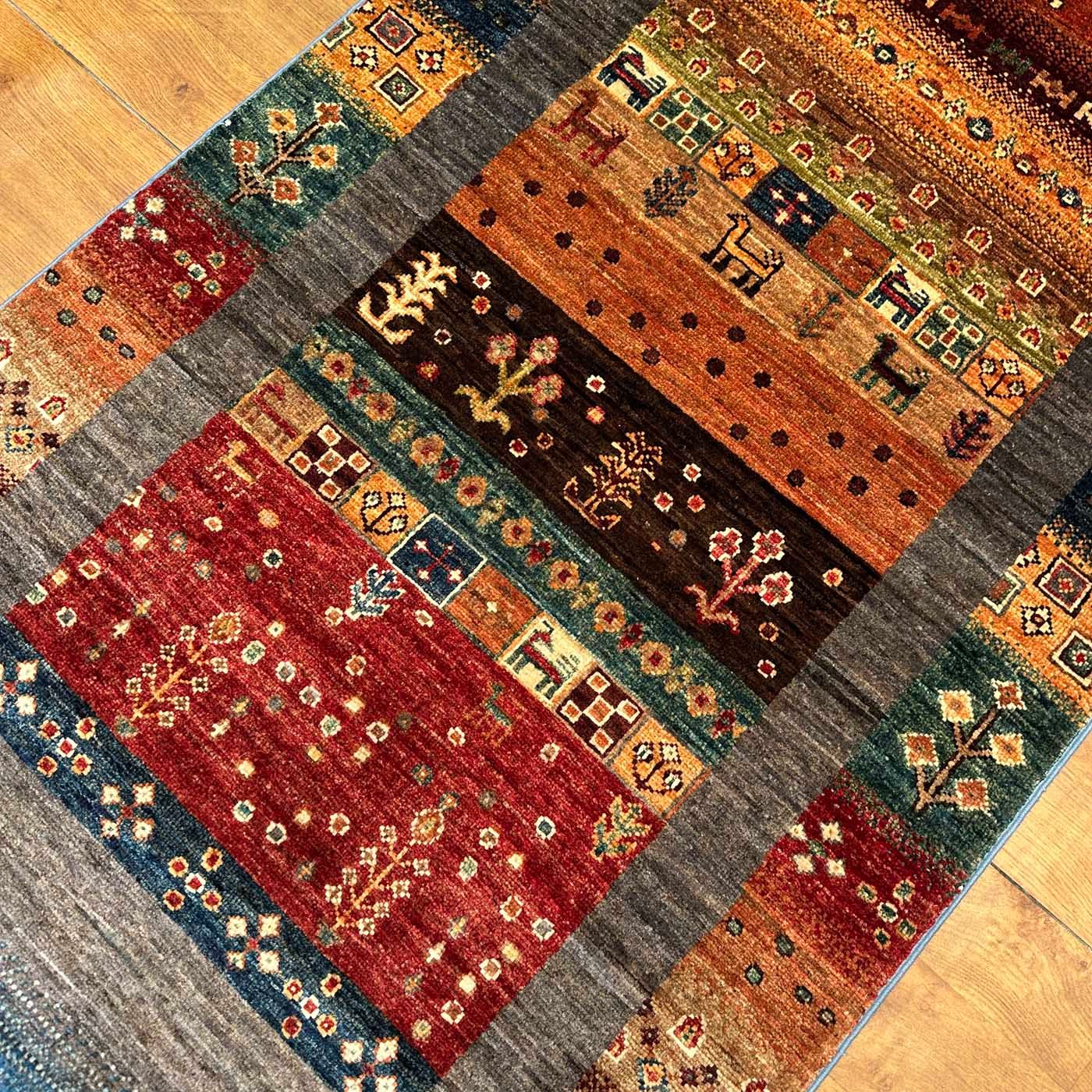 El Dokuma Afgan Kabile Yün Yolluk Halı (85x245 cm) - Görsel 4