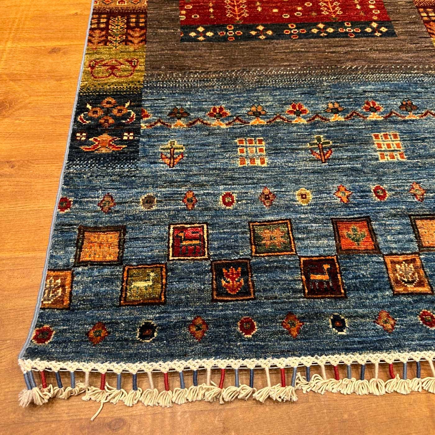 El Dokuma Afgan Kabile Yün Yolluk Halı (85x245 cm) - Görsel 6