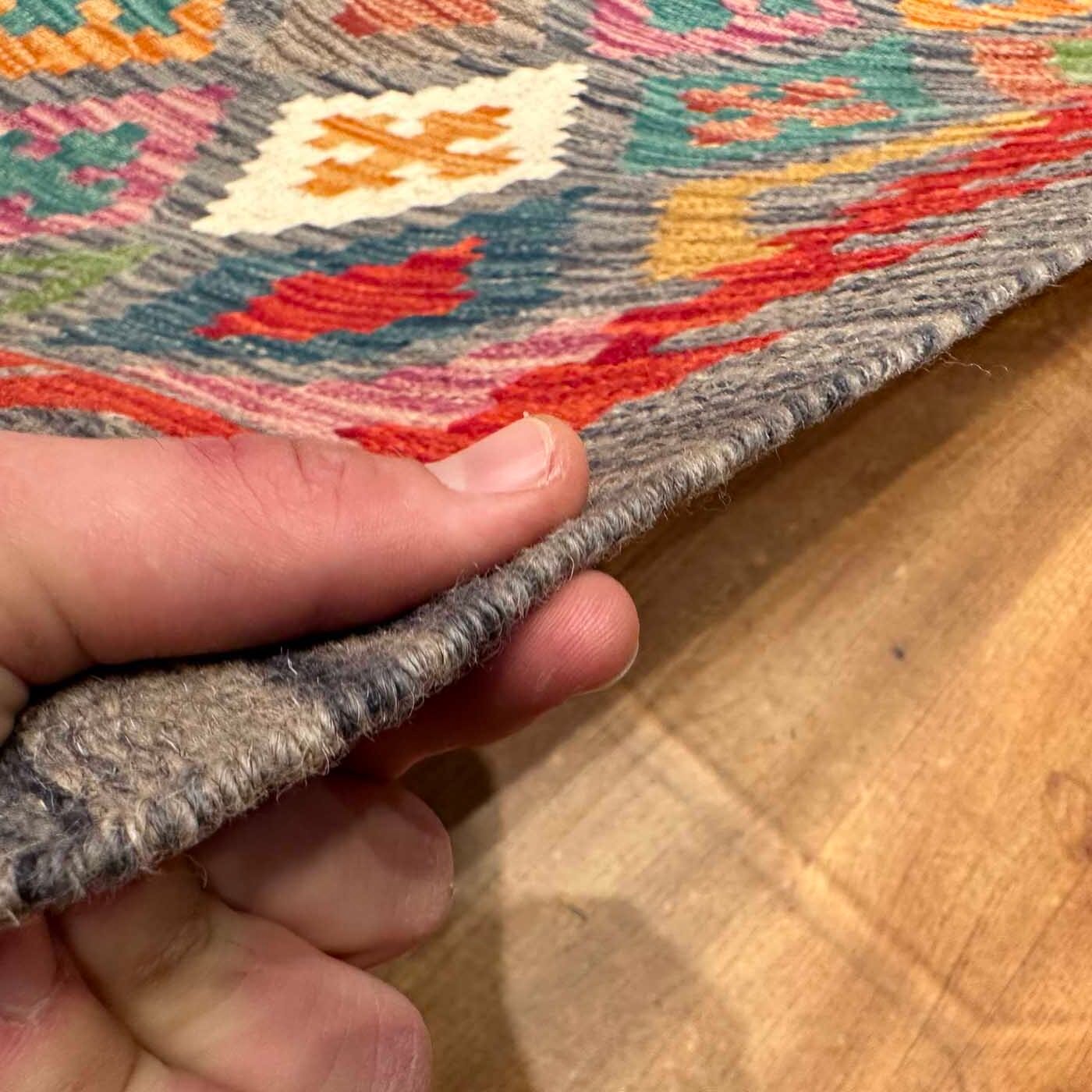 El Dokuma Anadolu Desenli Yün Kilim (170x235 cm) - Görsel 9