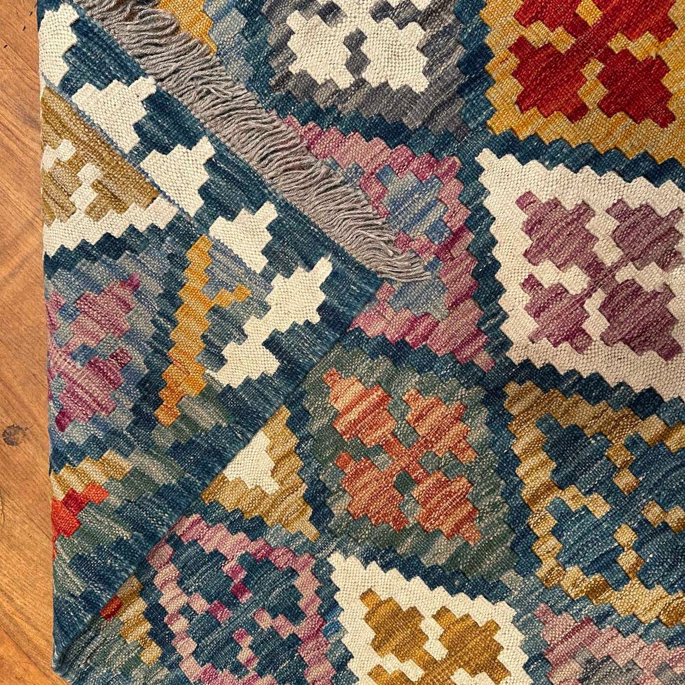 El Dokuma Anadolu Desenli Yün Kilim (175x240 cm) - Görsel 5
