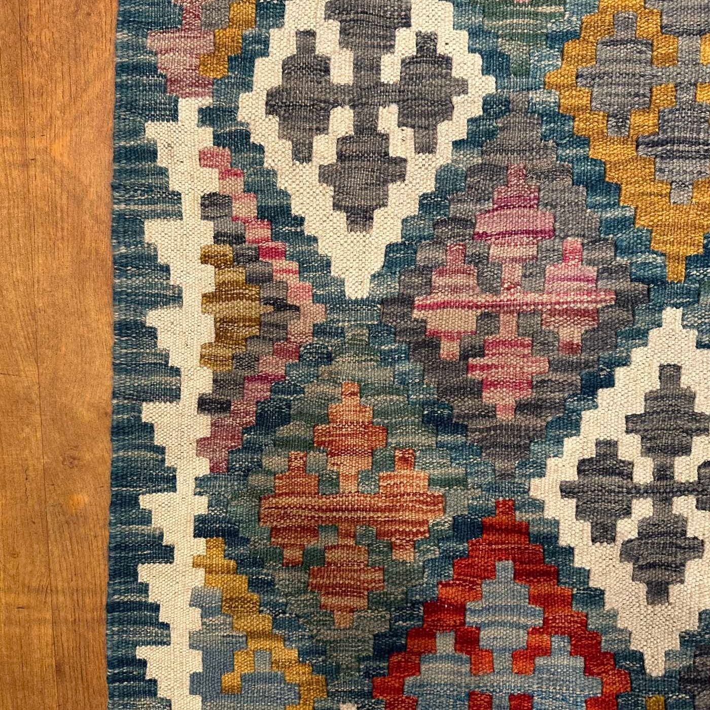 El Dokuma Anadolu Desenli Yün Kilim (175x240 cm) - Görsel 8