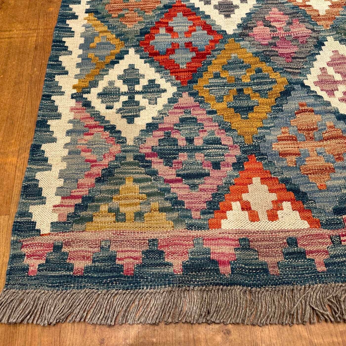 El Dokuma Anadolu Desenli Yün Kilim (175x240 cm) - Görsel 3