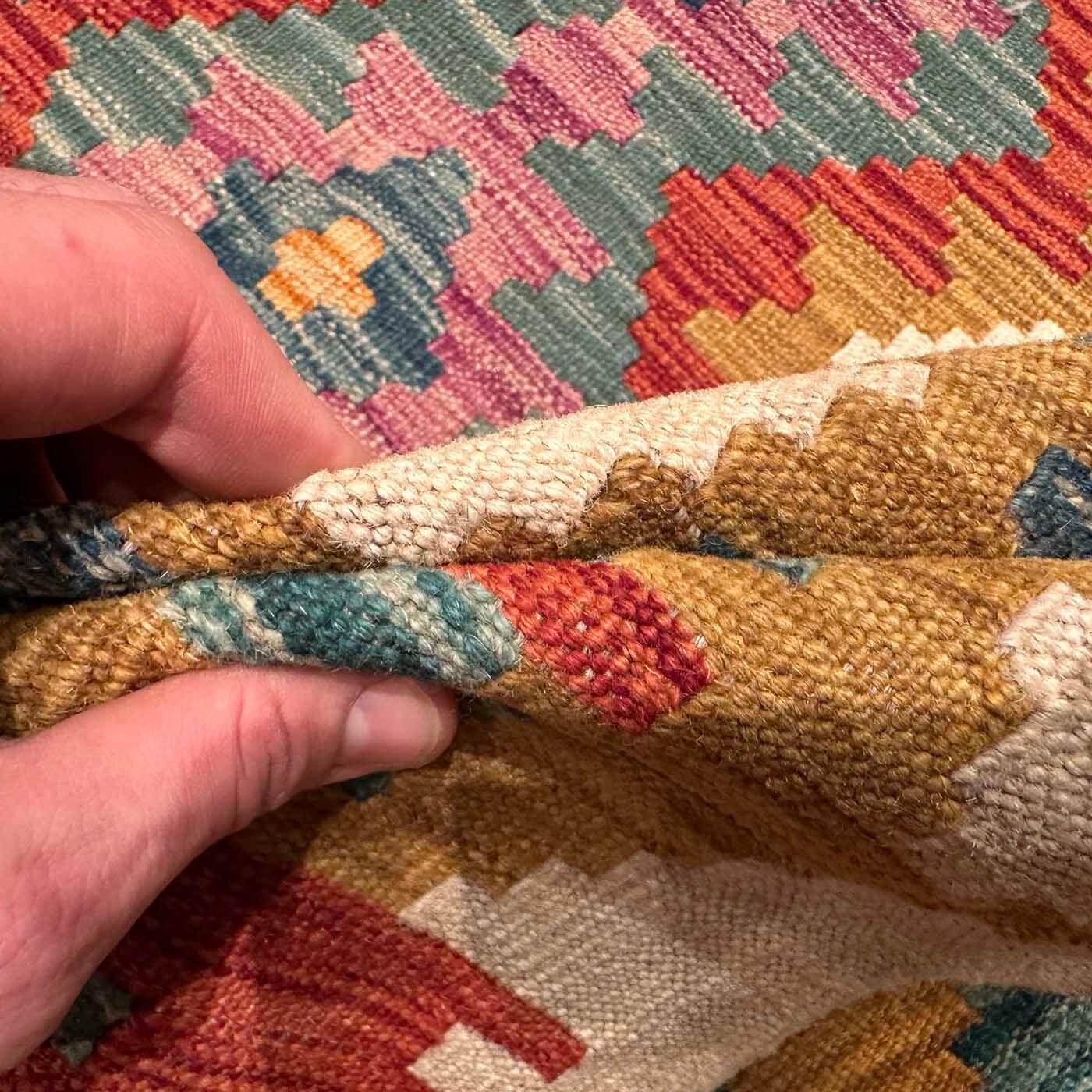 El Dokuma Anadolu Desenli Yün Kilim (175x235 cm) - Görsel 4