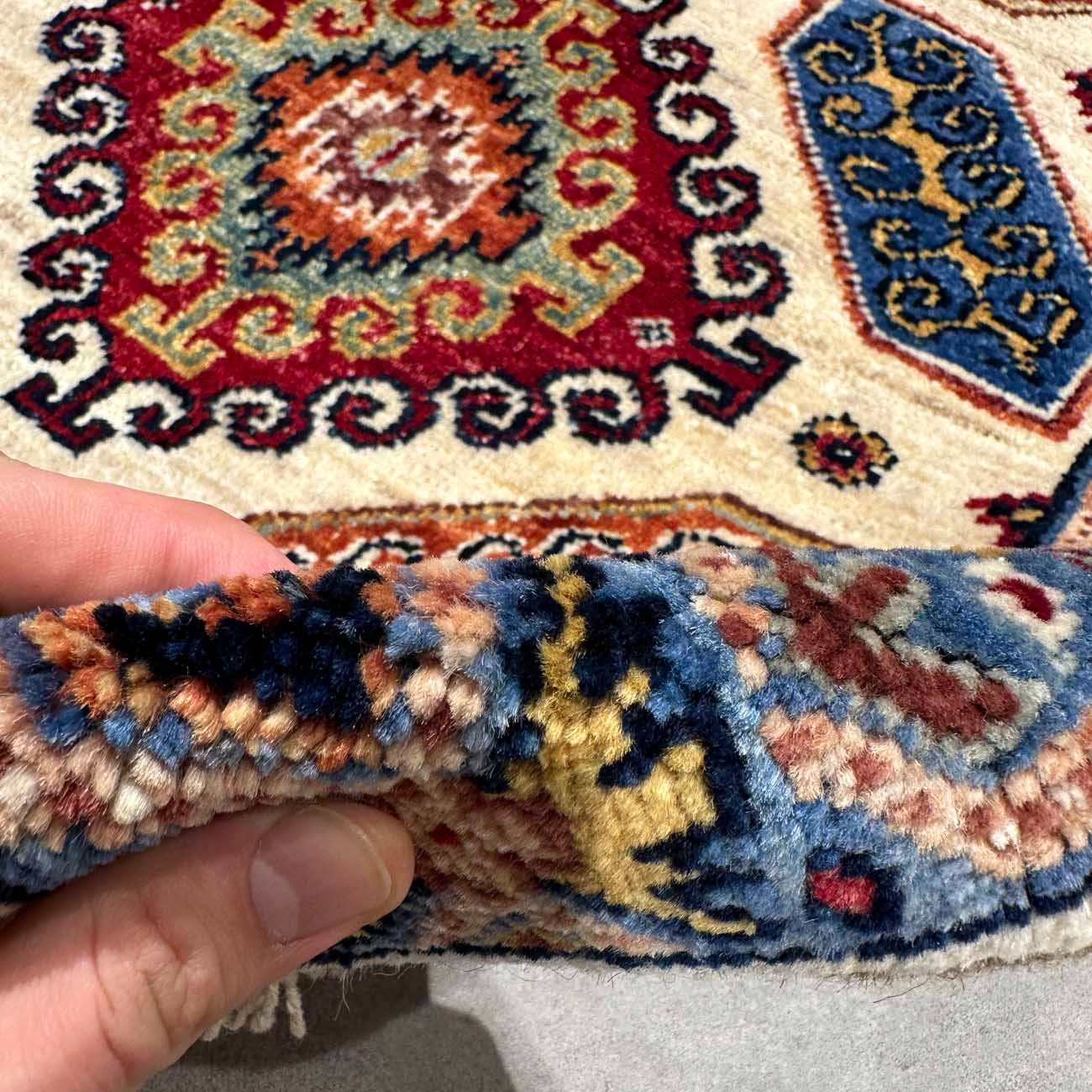 El Dokuma Kaşkai İran Yün Yolluk Halı (60x90 cm) - Görsel 3