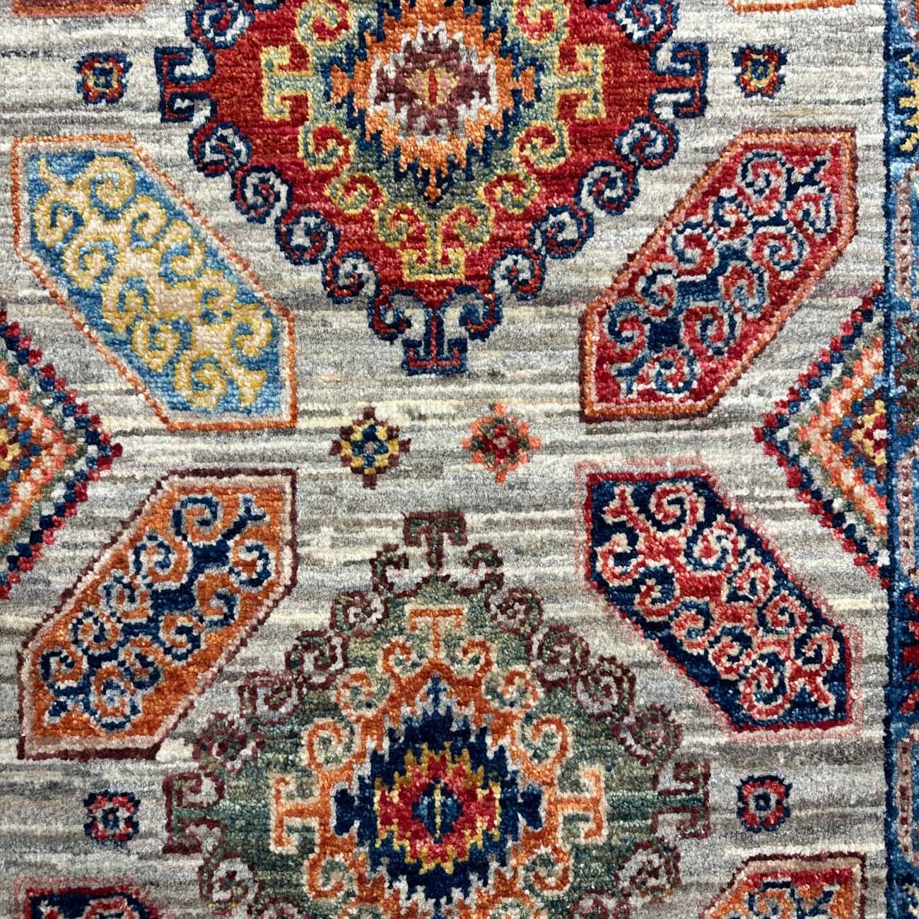 El Dokuma Kaşkai İran Yün Yolluk Halı (60x90 cm) - Görsel 2