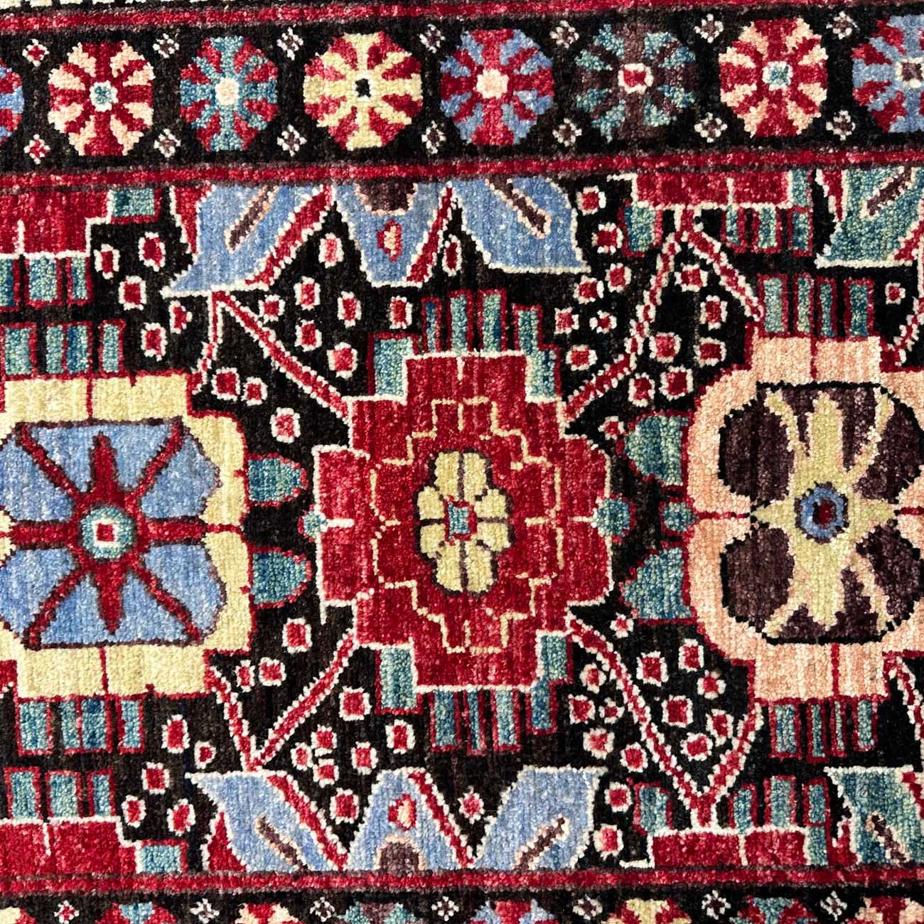El Dokuma Afgan Kabile Yün Mini Halı (65x85 cm) - Görsel 2