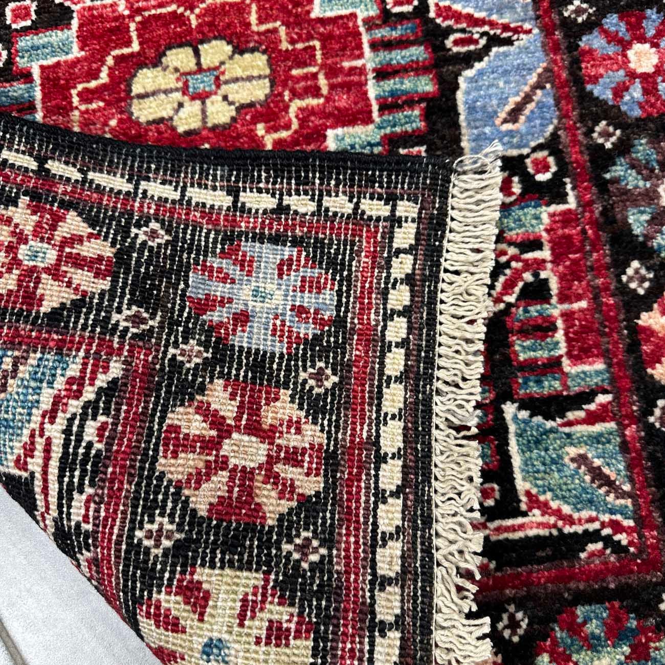 El Dokuma Afgan Kabile Yün Mini Halı (65x85 cm) - Görsel 4