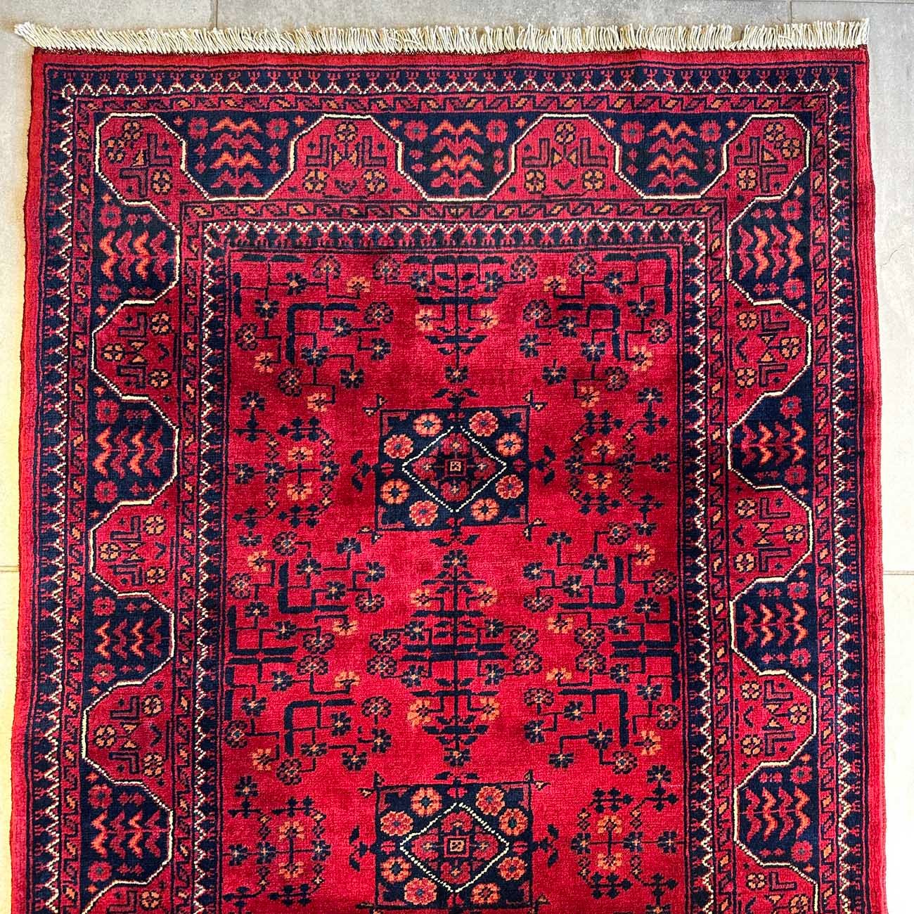 El Dokuma Afgan Khal Muhammadi Yün Yolluk Halı (85x360 cm) - Görsel 3